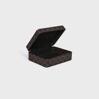 SQUARED BOX IN TRIOMPHE CANVAS - BLACK / TAN - HOME - 2 | CELINE