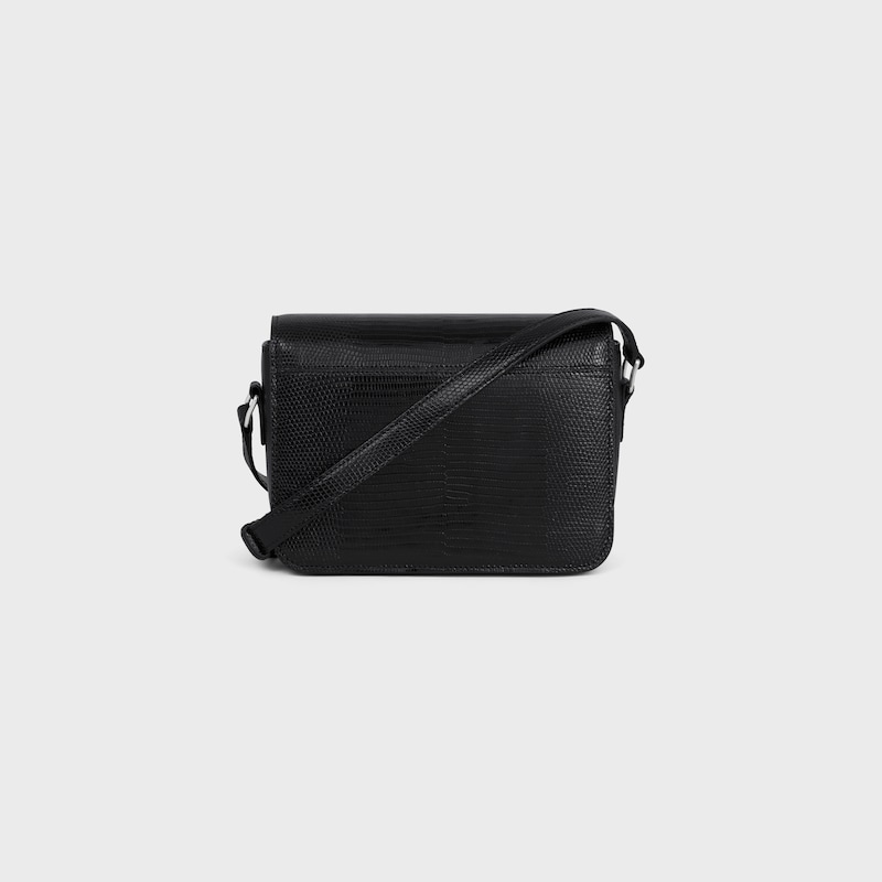 Teen Triomphe Bag in Lizard - BLACK - TRIOMPHE - 1 | CELINE