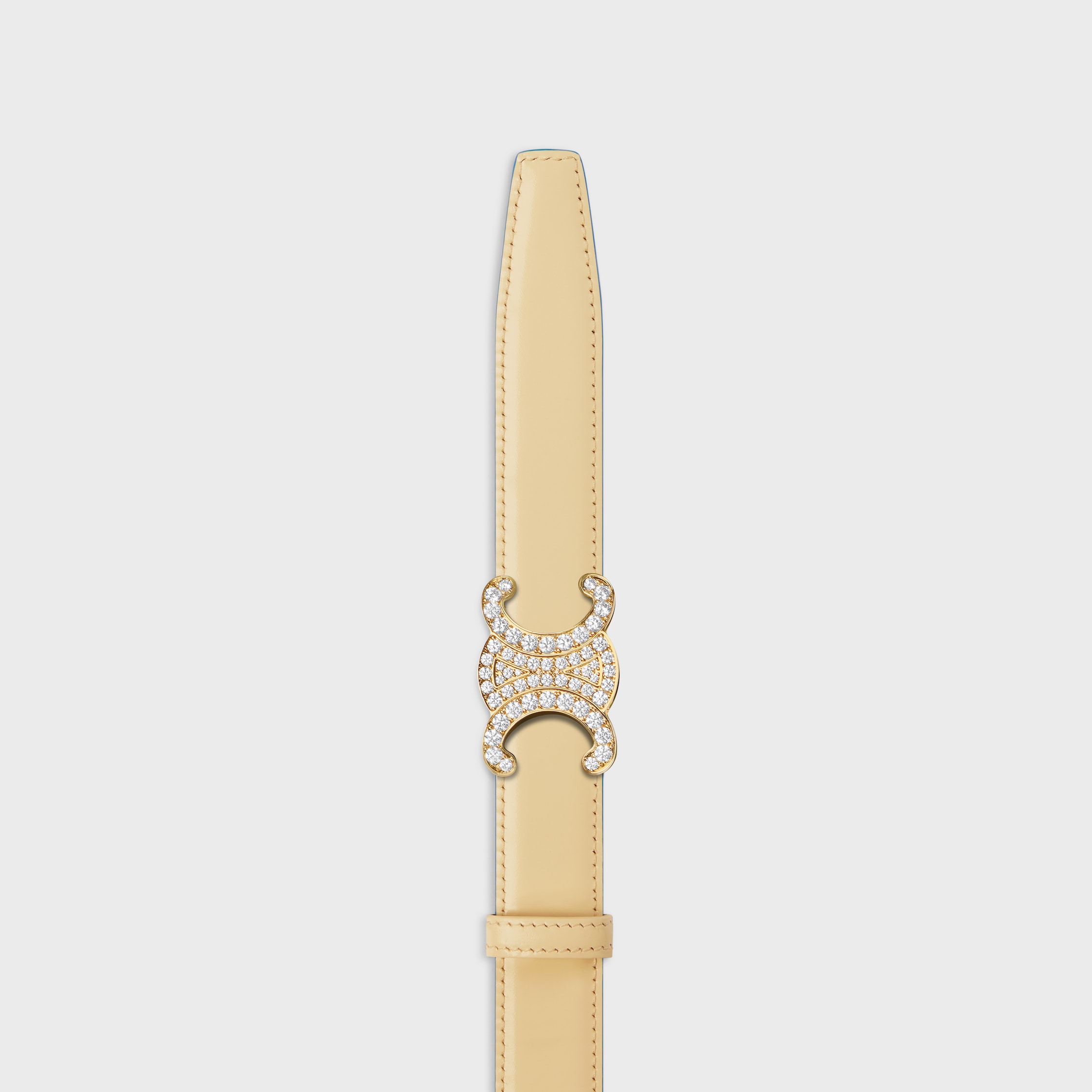 TRIOMPHE BUCKLE & REVERSIBLE STRAP 25MM - ULTRA BLUE / SOFT CREAM