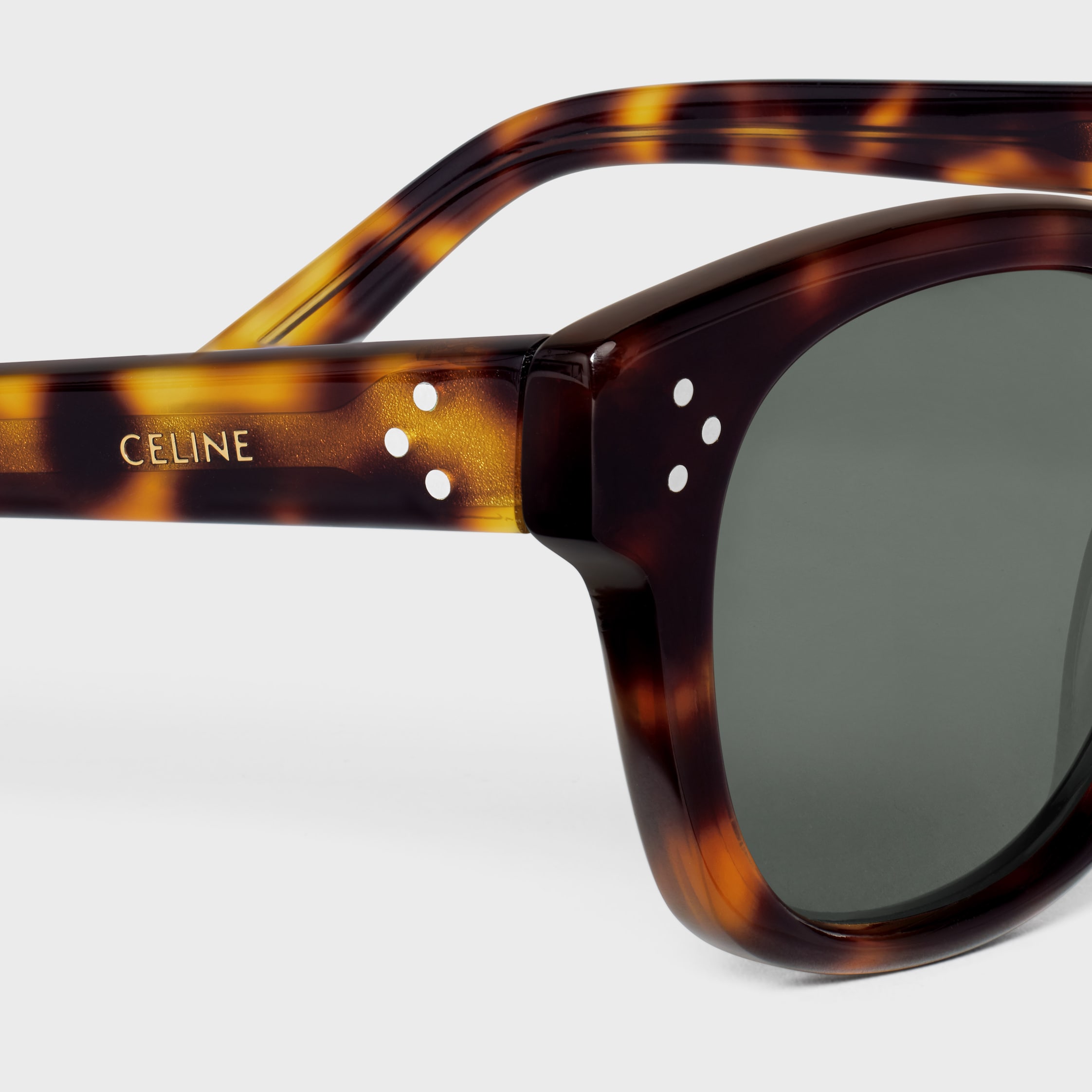 BLACK FRAME 42 SUNGLASSES IN ACETATE - DARK HAVANA | CELINE