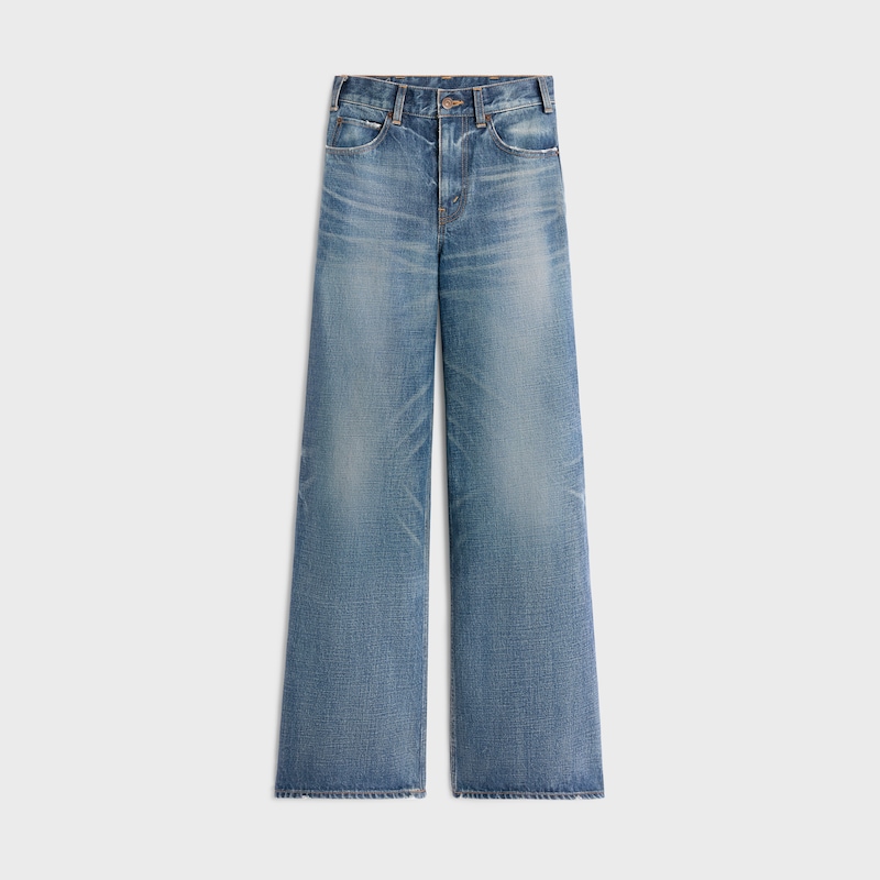 flared surf jeans in union wash denim - UNION WASH -  - 1 | CELINE