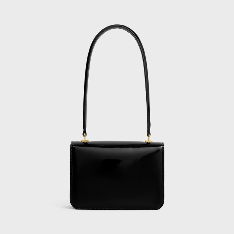 TEEN GARANCE bag in VICHY PRINTED PATENT CALFSKIN - BLACK / WHITE - TRIOMPHE - 1 | CELINE