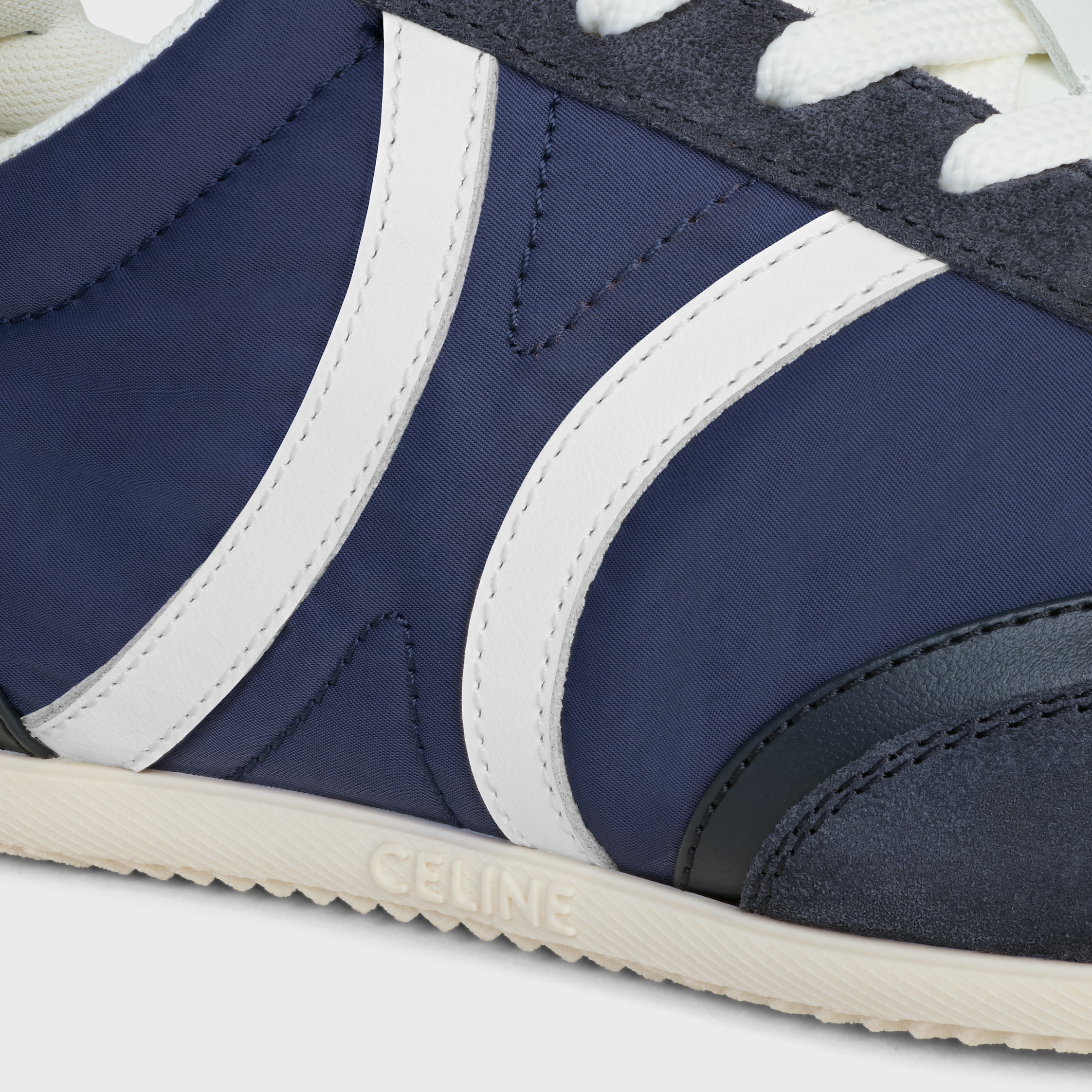 CELINE｜SNEAKERS (JOGGER LOW LACE-UP SNEAKER in CALFSKIN CELINE JOGGER - LOW LACE-UP SNEAKER IN CALFSKIN AND SUEDE