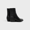 CELINE WESTERN ZIPPED BOOTS in Calfskin - BLACK -  - 3 | CELINE