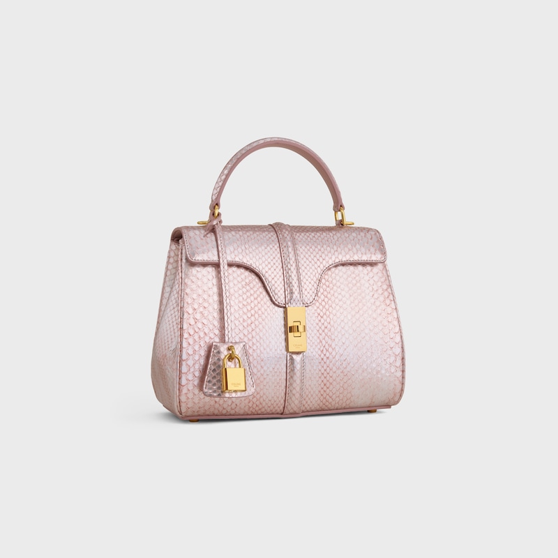 Small 16 Bag IN pearly python - LIGHT PINK - 16 - 1 | CELINE