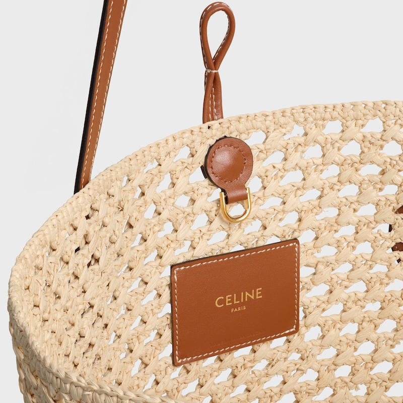 SEAU TRIOMPHE BEADS RAPHIA ET VEAU - TAN - NOUVEAUT&Eacute;S - 1 | CELINE