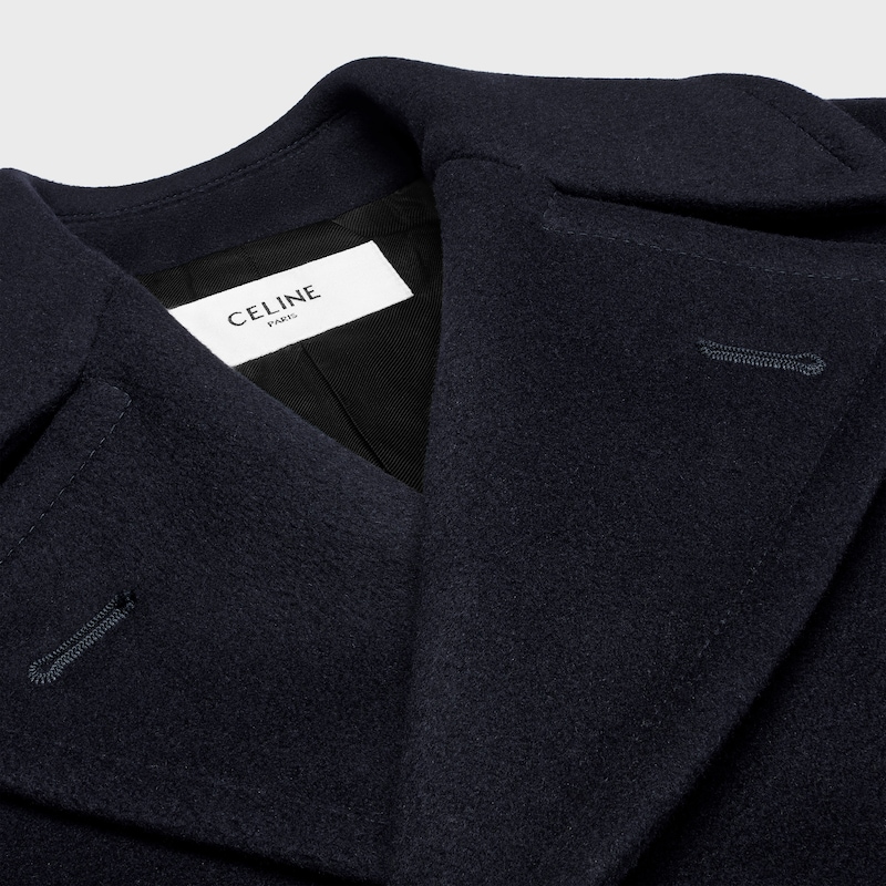 giacca da marinaio in panno di cashmere - BLU NAVY SCURO -  - 1 | CELINE