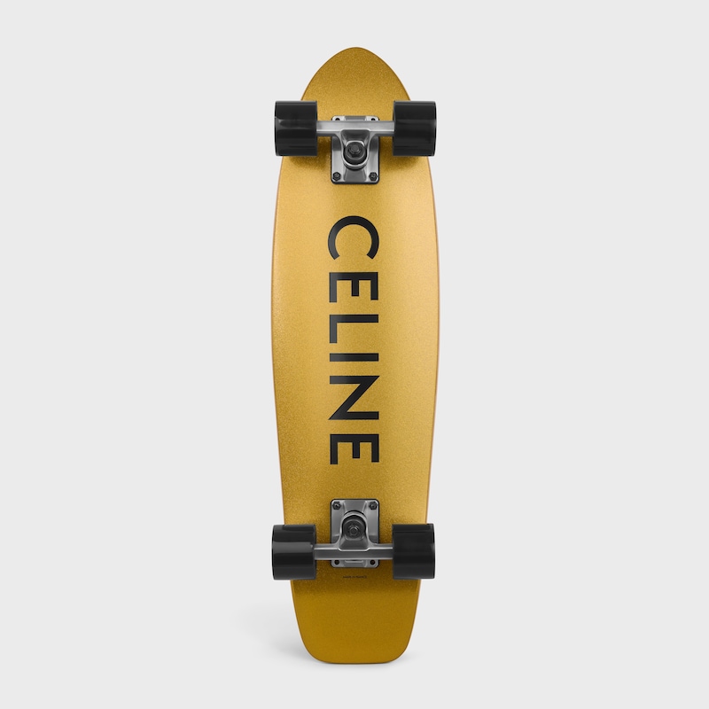 MINI CRUISER in Wood with Celine print - GOLD -  - 1 | CELINE
