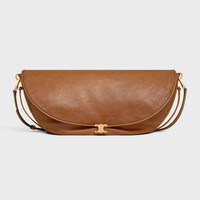 SAC HALFMOON SOFT TRIOMPHE AGNEAU SOUPLE BRILLANT - SOFT TAN - CADEAUX POUR ELLE - 1 | CELINE