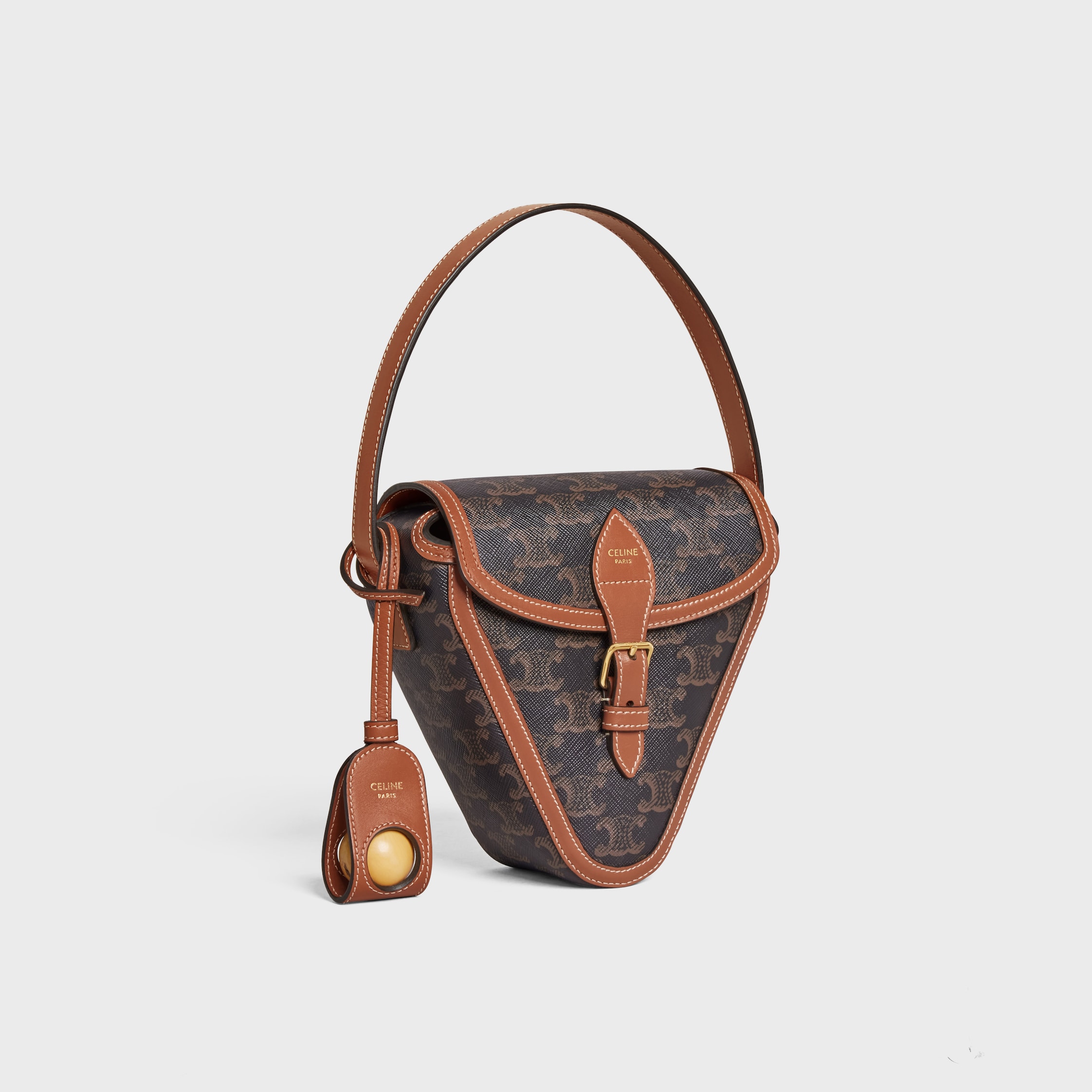 TRIOMPHE PETANQUE GAME IN TRIOMPHE CANVAS AND CALFSKIN - TAN