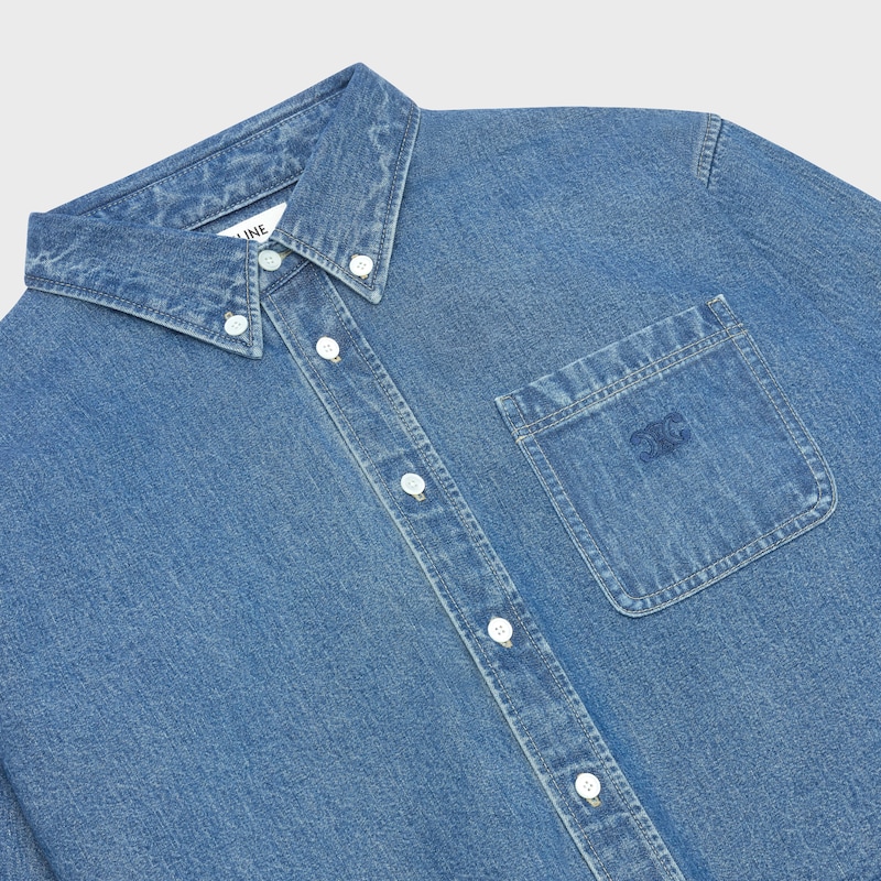 CAMISA CORTA DE DENIM UNION OCEAN WASH - LAVADO OCEAN UNION -  - 1 | CELINE