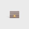 COMPACT WALLET WITH COIN TRIOMPHE IN Shiny calfskin - PEBBLE - GIFT FINDER - 1 | CELINE