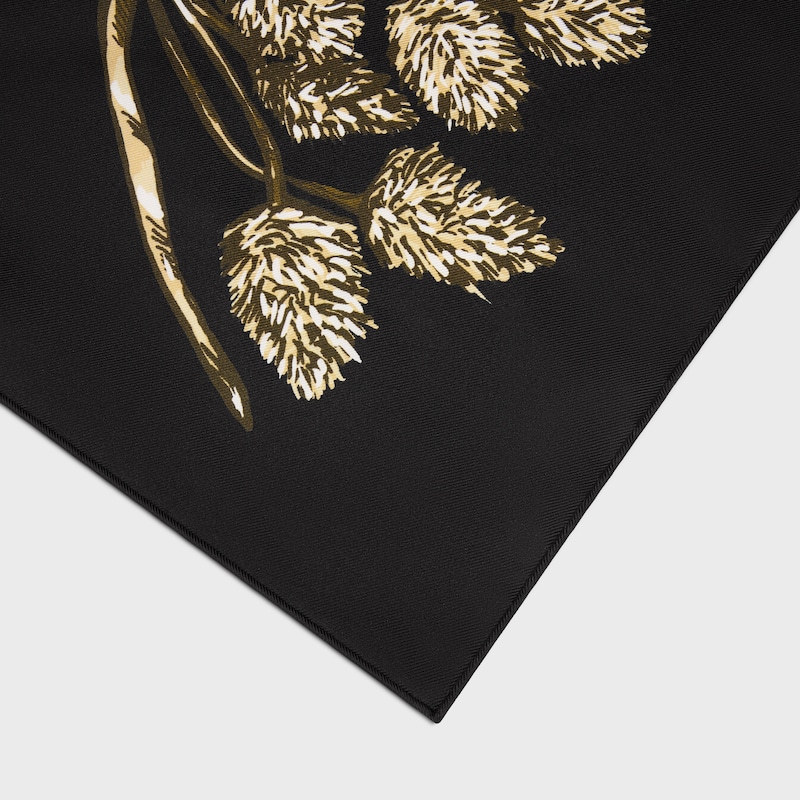 square IN silk twill - NOIR/MULTICOLORE -  - 1 | CELINE