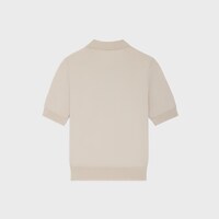 Triomphe精細棉質Polo衫 - 淺灰褐色 -  - 2 | CELINE