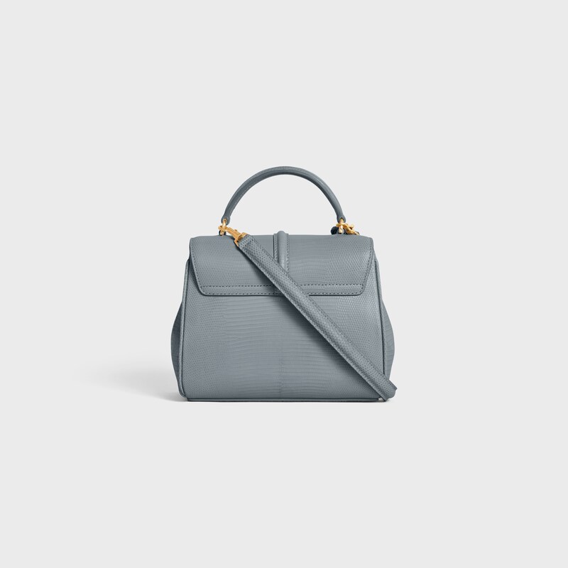 MINI 16 in Lizard - BLUE GREY - 16 - 1 | CELINE