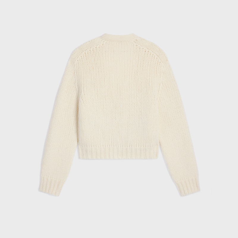 cardigan IN cashmere and silk - OFF WHITE -  - 1 | CELINE