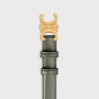 Medium 25MM Triomphe Belt in Taurillon Leather - FALL GREEN -  - 1 | CELINE