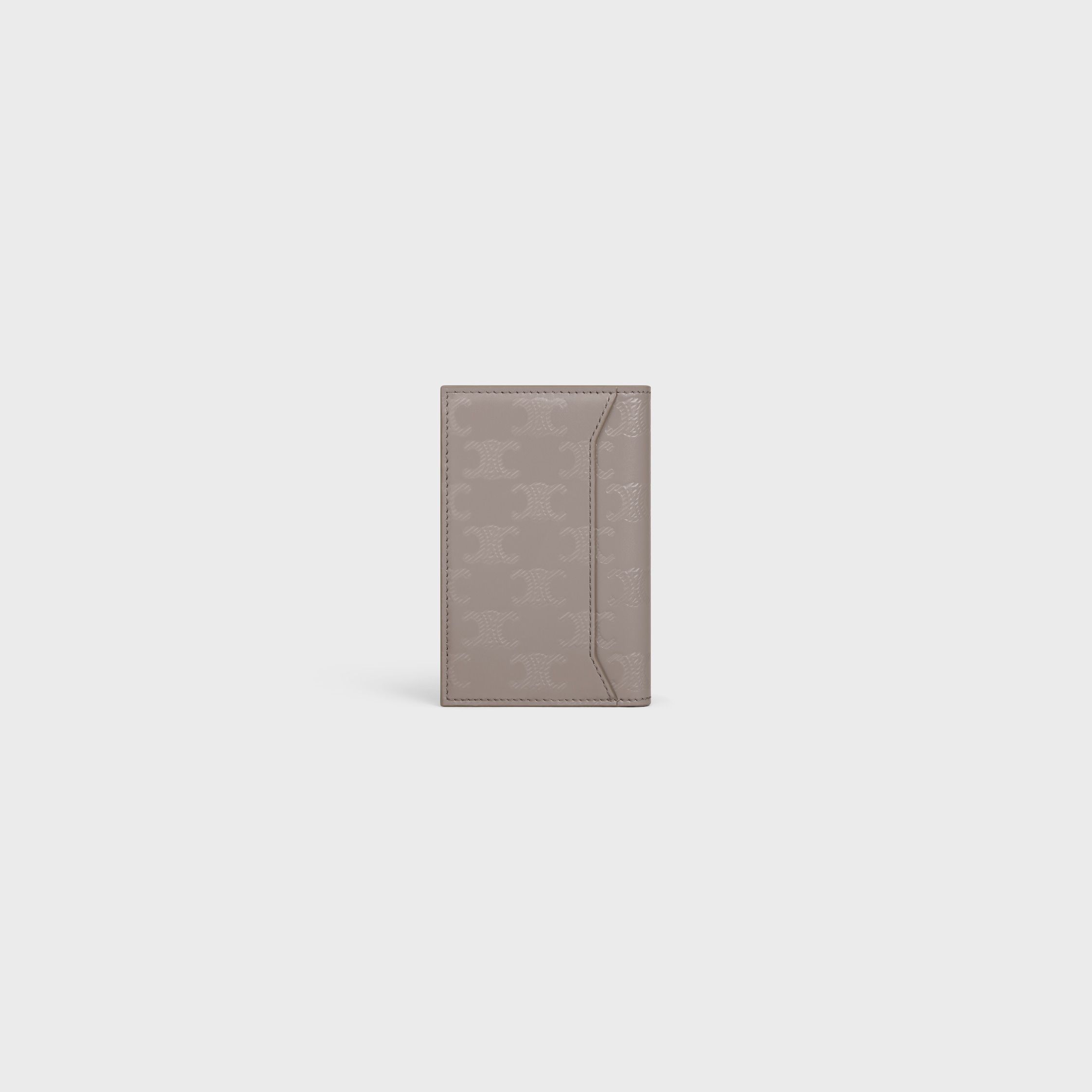 【CELINE】TRIOMPHE CARD HOLDER CELINE ZIPPED CARD HOLDER CUIR TRIOMPHE IN SHINY CALFSKIN