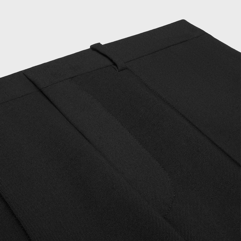 slim trousers IN stretch wool gabardine - BLACK -  - 1 | CELINE