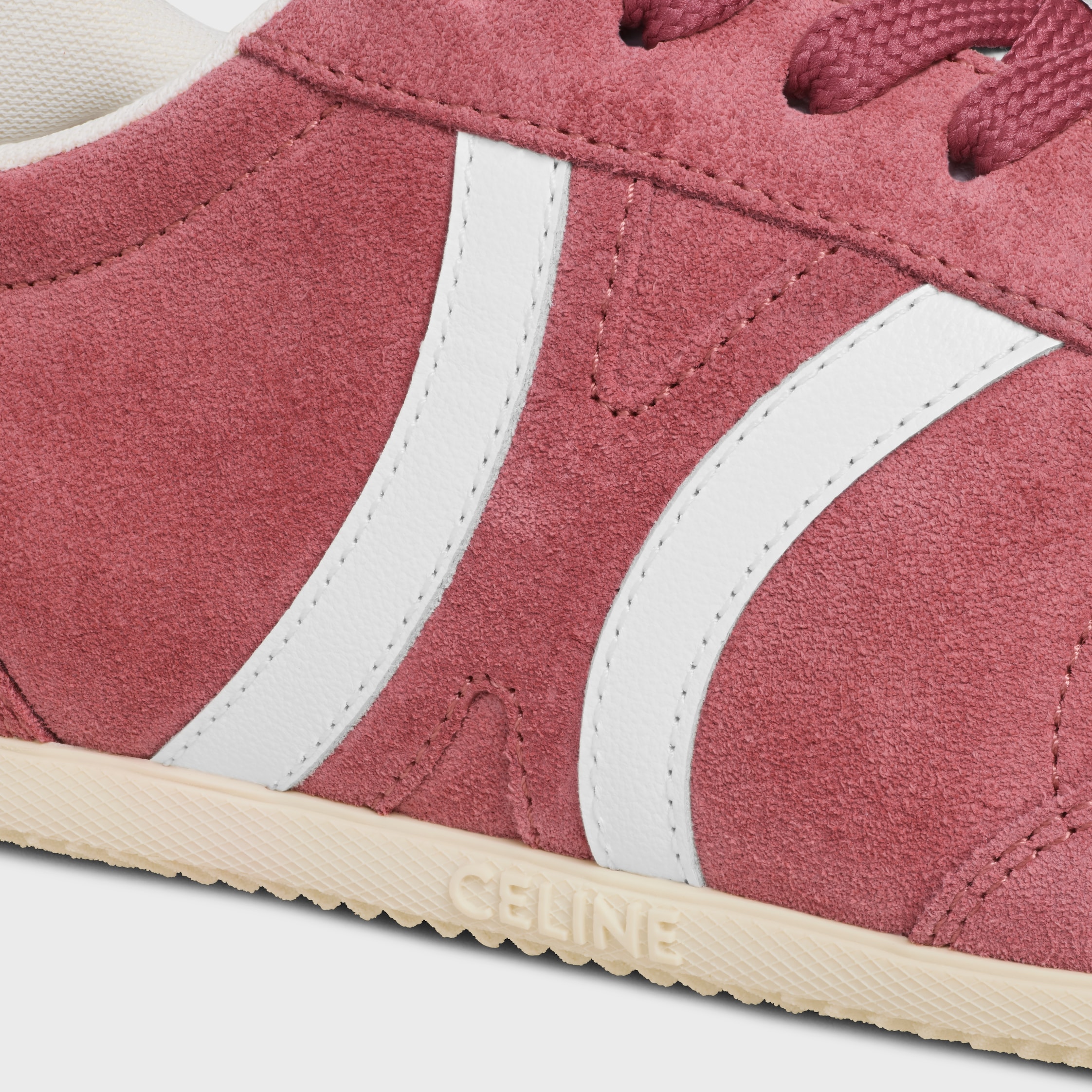 CELINE JOGGER LOW LACE-UP SNEAKER WITH TRIOMPHE IN SUEDE