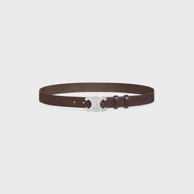 라지 30MM 트리옹프 벨트 - 빈티지 카프스킨 - 다크 브라운 -  - tileIndex | CELINE
