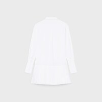 shirt dress IN technical cotton poplin - WHITE -  - 2 | CELINE