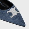 CELINE ALMA TRIOMPHE MULE IN DENIM - BLUE | CELINE