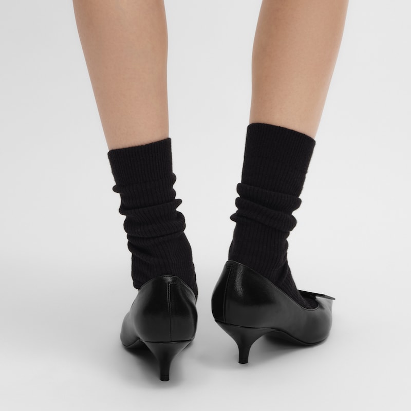 시그니처 라벨 펌프스 - 램스킨 - 블랙 -  - 1 | CELINE