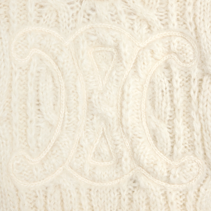 sweater IN aran mohair and wool - OFF WHITE -  - 1 | CELINE