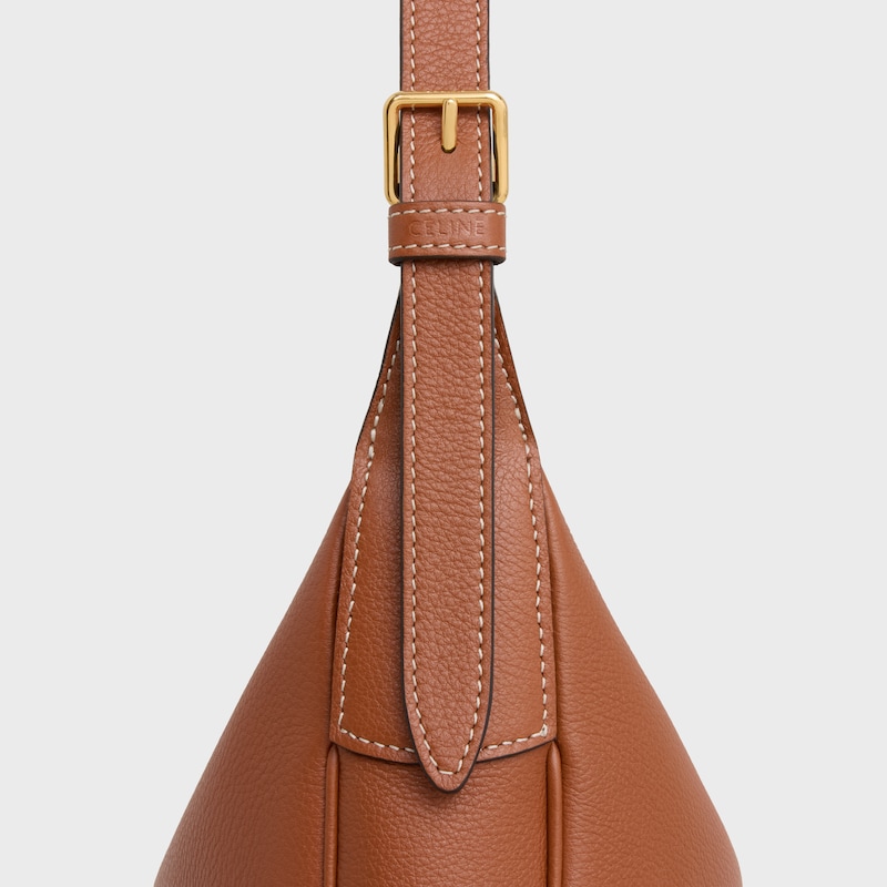 SMALL HELOÏSE BAG IN SUPPLE GRAINED CALFSKIN - TAN - HOBO AND TOTE BAGS - 1 | CELINE