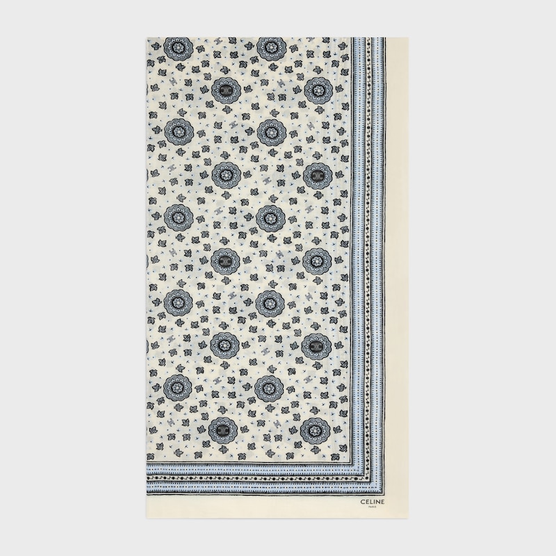 pareo IN cotton - VANILLA/GREY/BLACK -  - 1 | CELINE