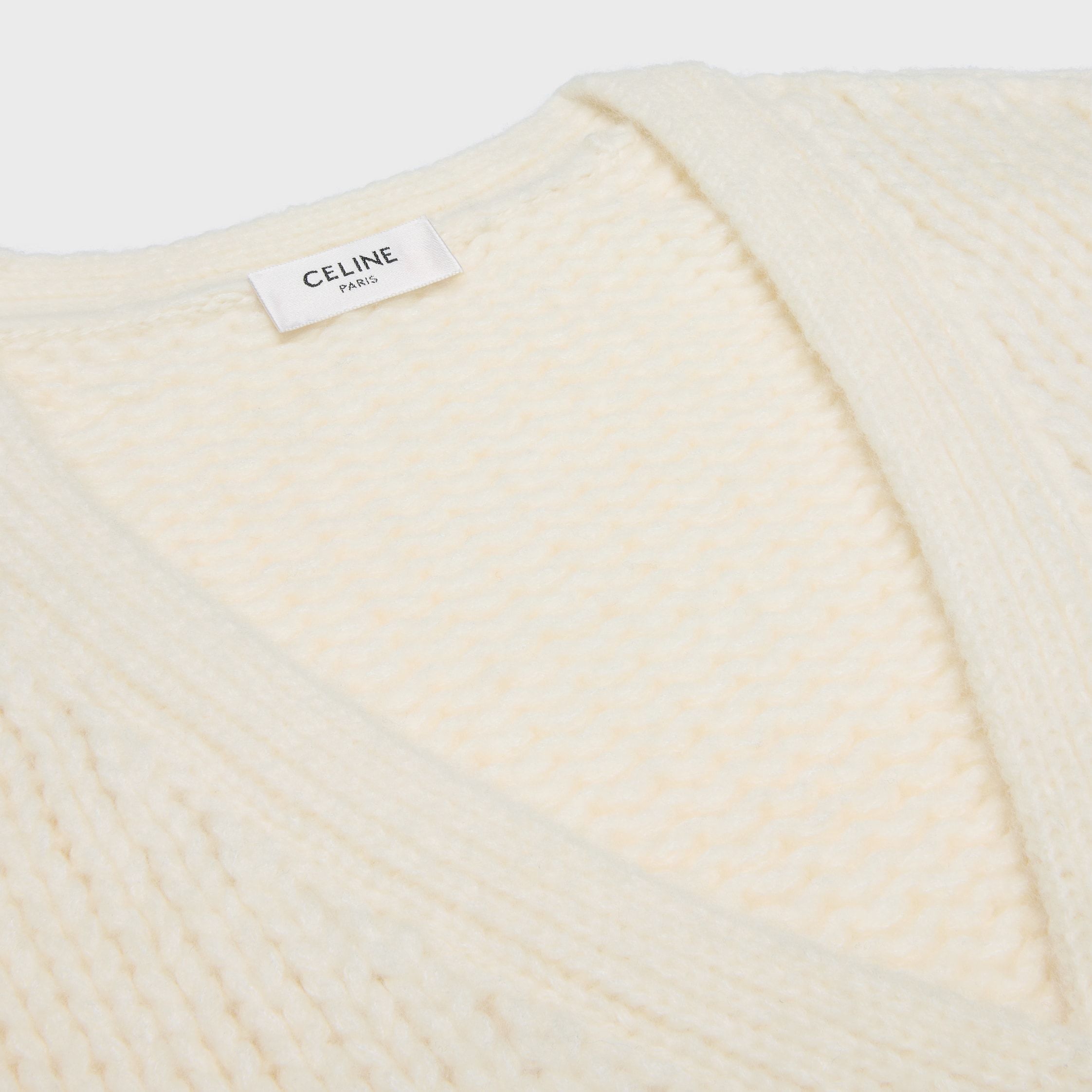 CARDIGAN IN CASHMERE AND SILK - | CELINE