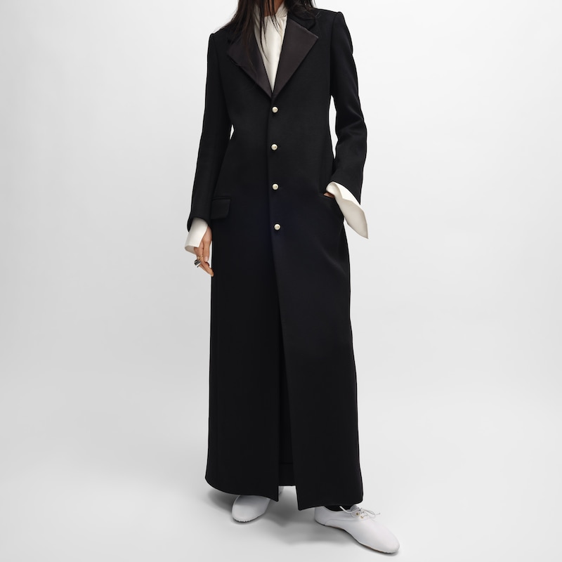 tux coat IN cashmere - BLACK -  - 1 | CELINE