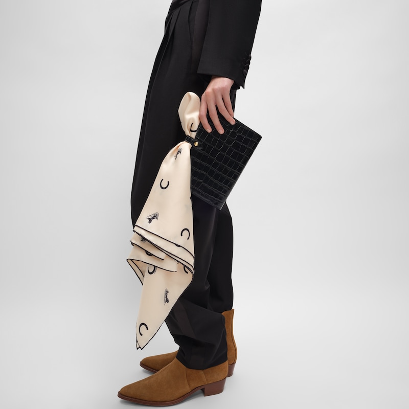 MEDIUM NOTEBOOK COVER IN CROCODILE NILOTICUS - BLACK - NEW COLLECTION MEN - 1 | CELINE