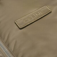 celine hooded bomber jacket in nylon twill - KAKI LIGHT -  - 1 | CELINE