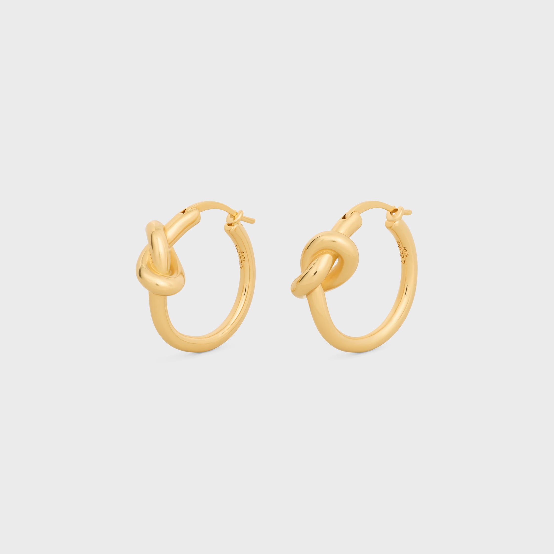ゆうきCELINE フープピアス　　　　　 (片耳用) 箱・説明書付き CELINE ノットスモールフープピアス片耳