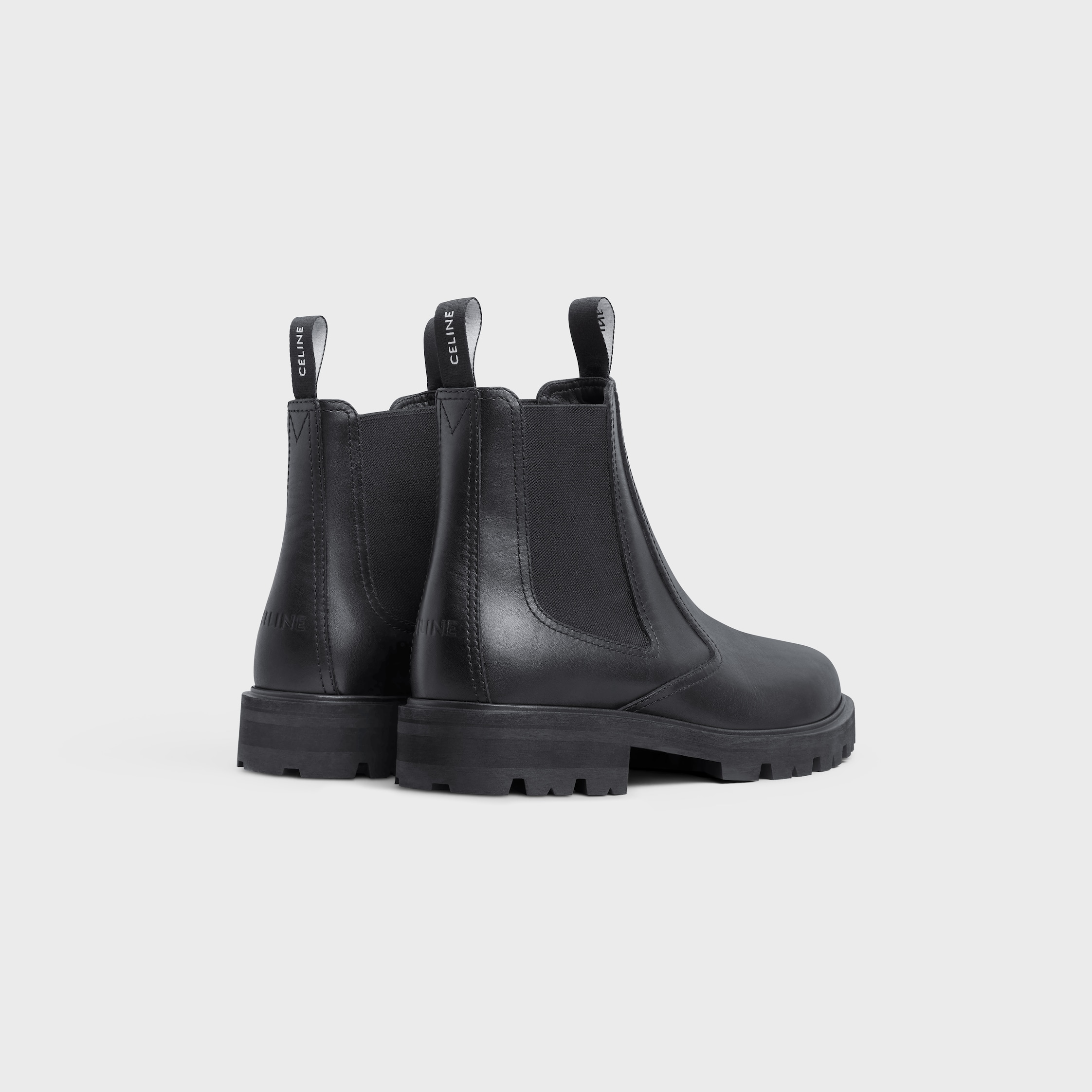 【CELINE】セリーヌブーティー 35 CELINE MARGARET CHELSEA BOOT in SHINY BULL - BLACK | CELINE