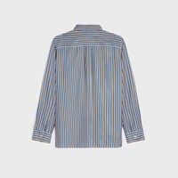 Oversized-Hemd aus Seidentwill - BLAU/BRAUN/ELFENBEIN -  - 2 | CELINE