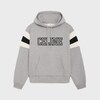 CELINE 루즈 후디 - 코튼 플리스 - GREY MELANGE/ CREAM/ BLACK -  - 1 | CELINE