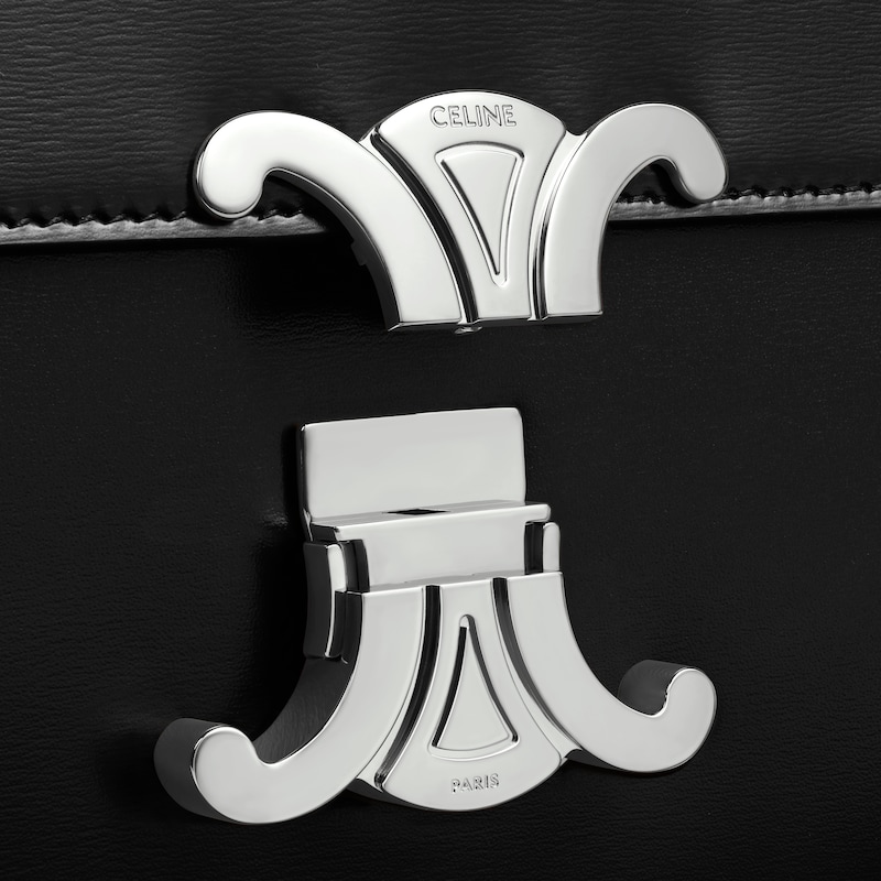 CLASSIQUE TRIOMPHE BAG in shiny calfskin - BLACK - TRIOMPHE - 1 | CELINE
