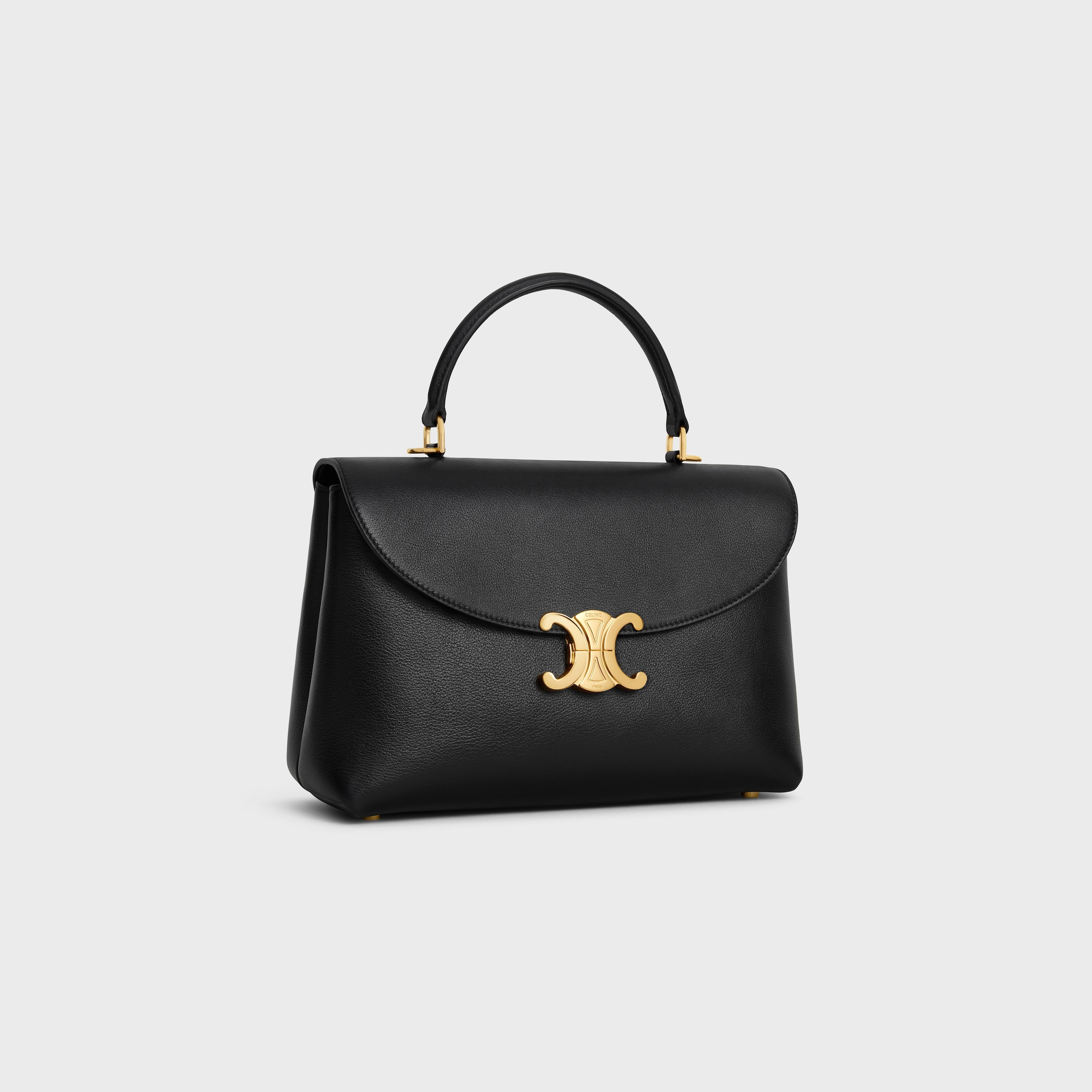 ミディアム ニノ バッグ / サプルグレインドカーフスキン - ブラック