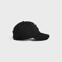 GORRA TRIOMPHE DE GABARDINA DE SARGA DE ALGODÓN - NEGRO -  - 2 | CELINE