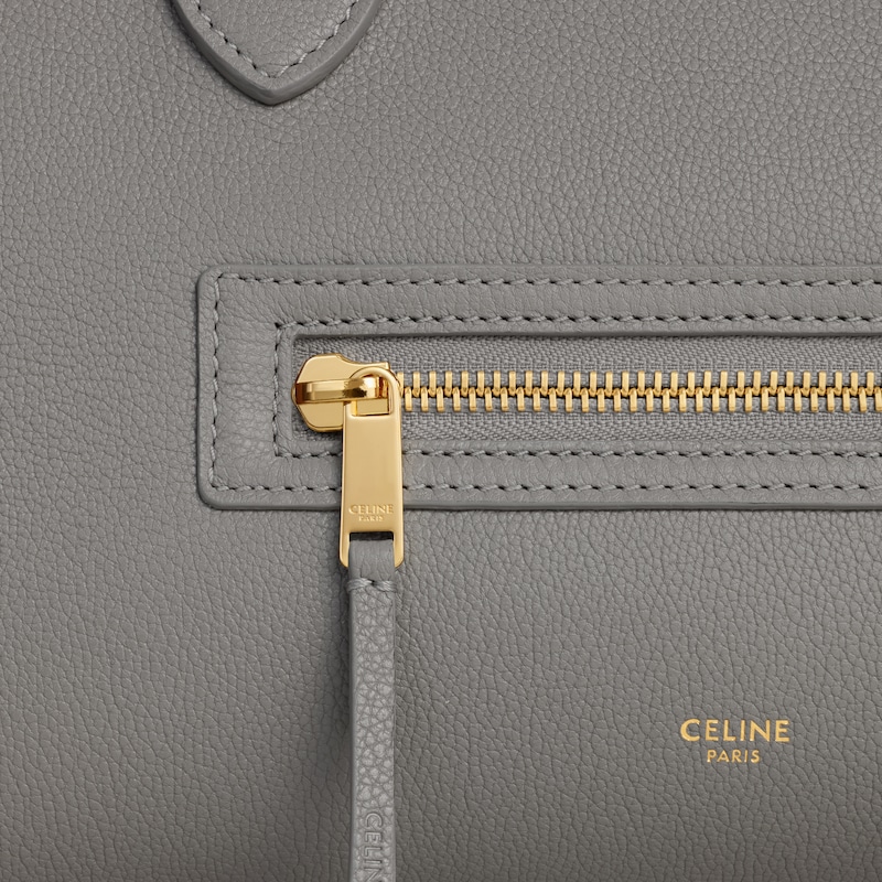 LUGGAGE粒面牛皮革手袋 - 淺石墨色 - LUGGAGE - 1 | CELINE