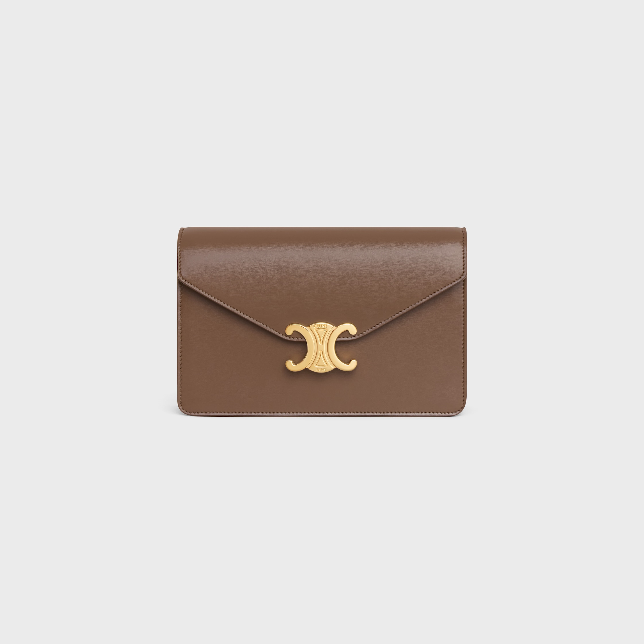 CELINE セリーヌ ミディアムストラップウォレット ブラウン