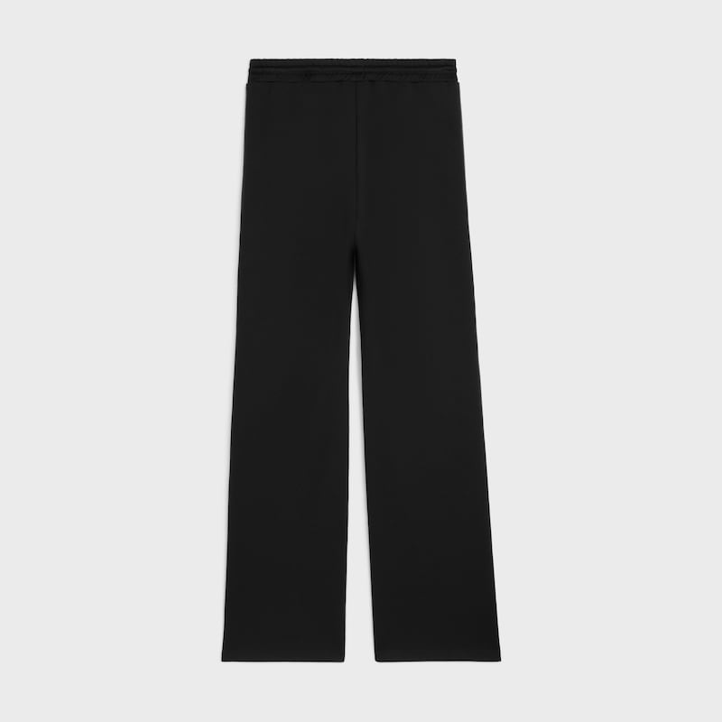 トラックスーツパンツ / ダブルフェイスジャージー - ブラック / ホワイト -  - 1 | CELINE