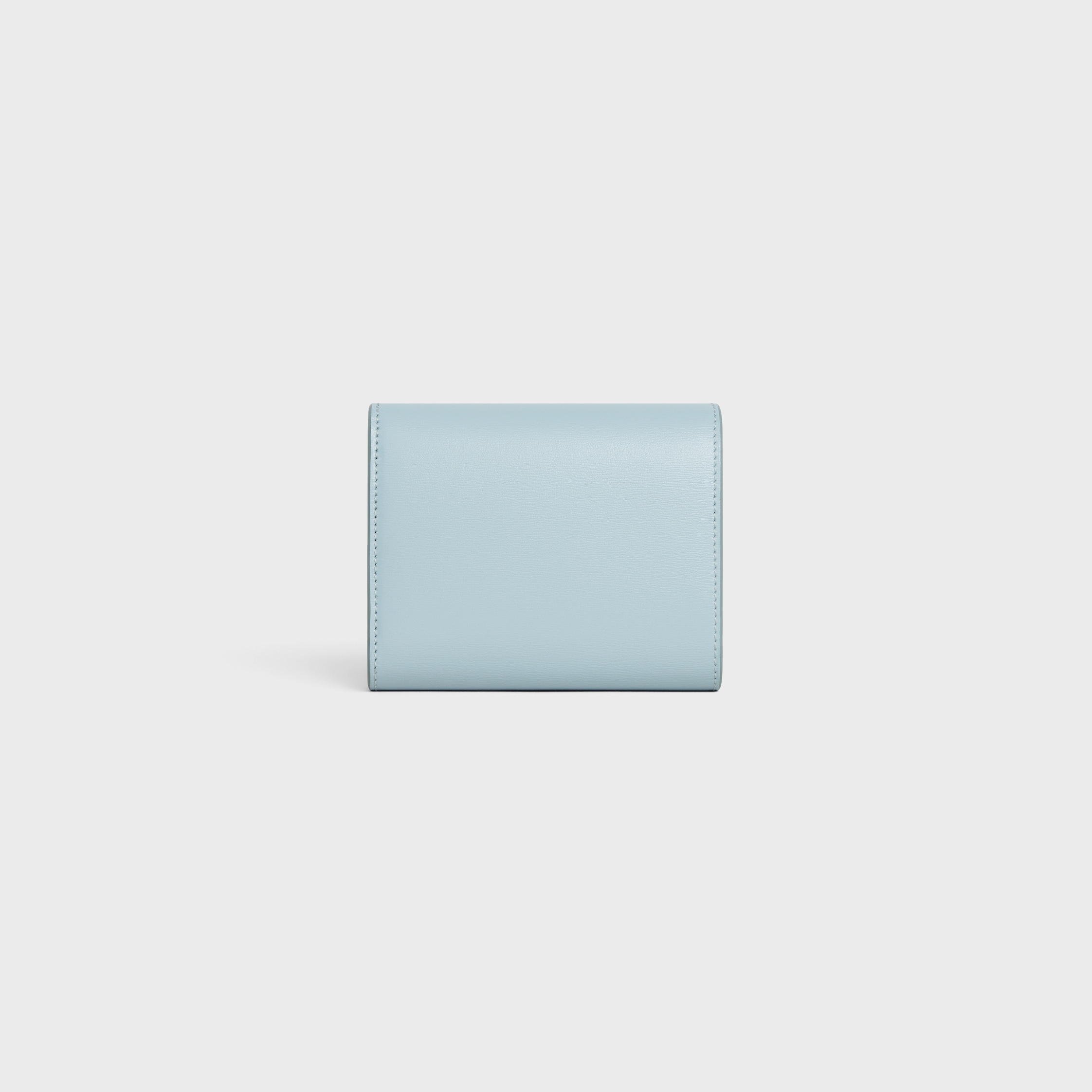 Small Flap Wallet TRIOMPHE in Shiny calfskin - ICE BLUE | CELINE