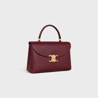BOLSO NINO MEDIANO DE PIEL DE BECERRO FLEXIBLE CON TEXTURA GRANULADA - BURDEOS CLARO - BOLSOS CON ASA SUPERIOR - 2 | CELINE