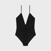 maillot de bain froncé jersey mat - Noir -  - 1 | CELINE