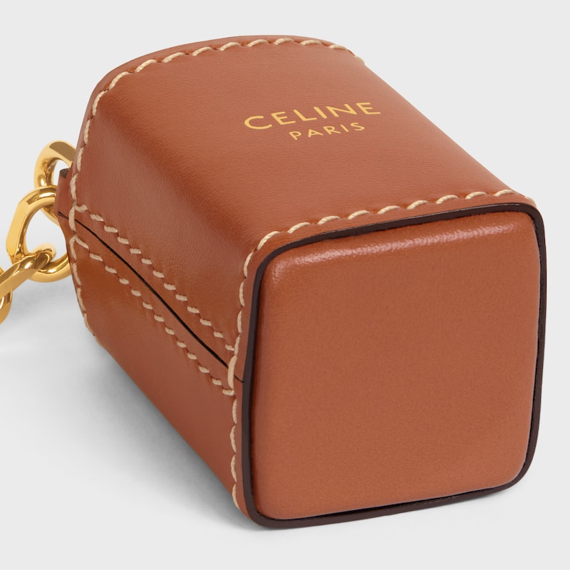 Miniature Perfume Holder Charm in Calfskin - TAN - CELINE HAUTE PARFUMERIE - 1 | CELINE