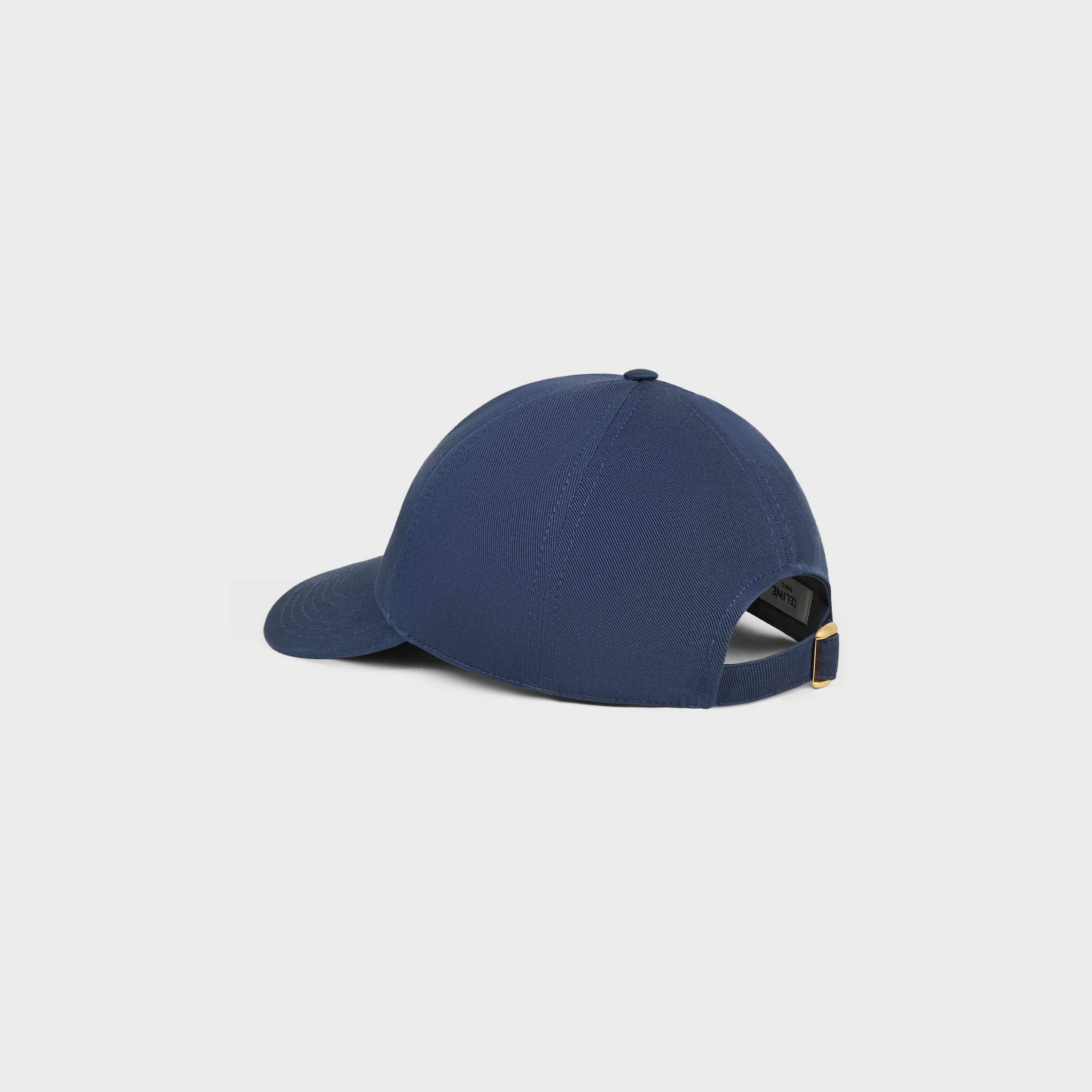 【★希少★】CELINE CAP INDIGO triomphe baseball cap IN GABARDINE COTON WASHED - INDIGO